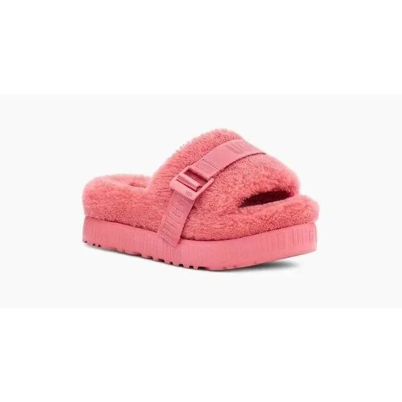 UGG Pink Blossom Fluffita Slides NEW Size 7 - Picture 3 of 13